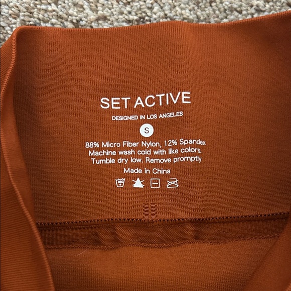 SET Active Sculpt Flex rusty orange leggings - Picture 3 of 7